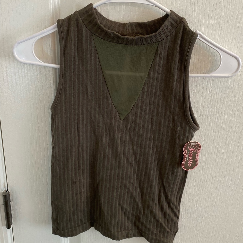 Suzette stretch crop top OS